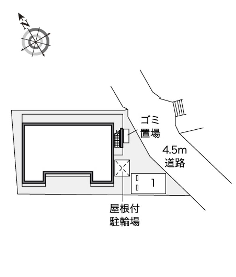 レオパレスメゾン　ド　アキ 配置図