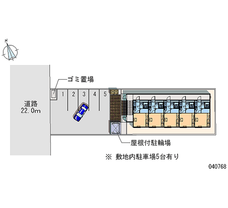 レオパレスオリーブ 月極駐車場