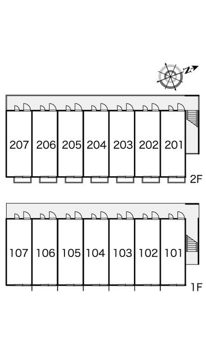 レオパレス綾 間取り配置図
