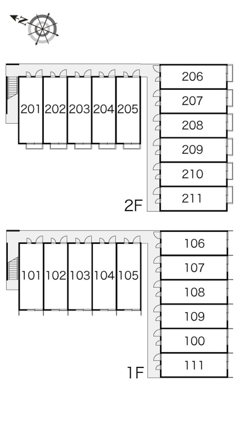 レオパレスエトワール 間取配置図