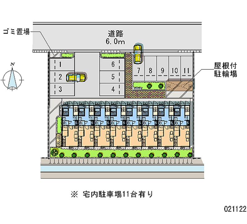 レオパレス半城土中町 月極駐車場