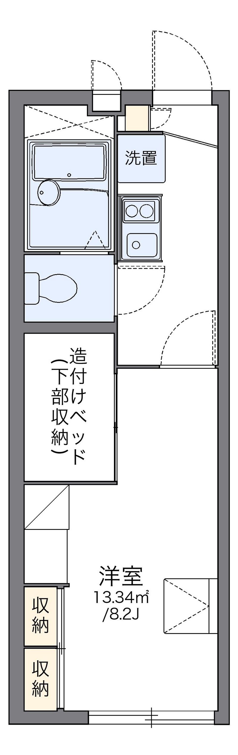 レオパレスいずみ 間取図