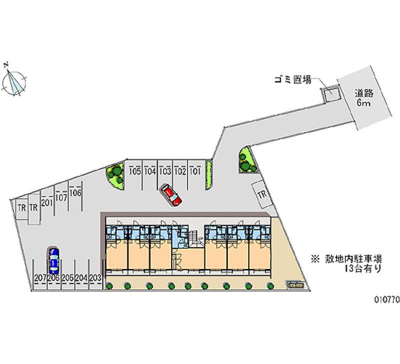 レオパレス前原 月極駐車場