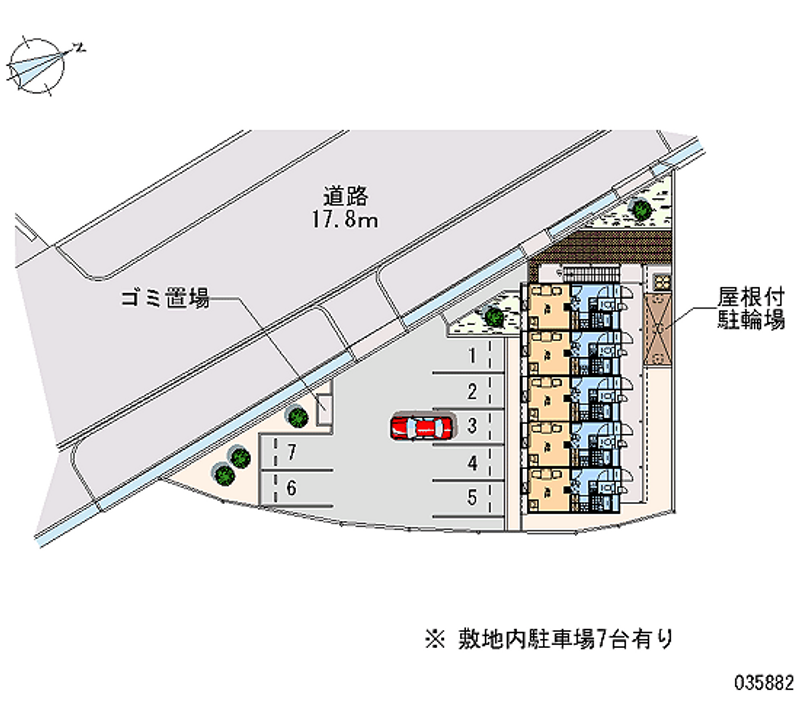 レオパレスＹＯＵ池沢 月極駐車場