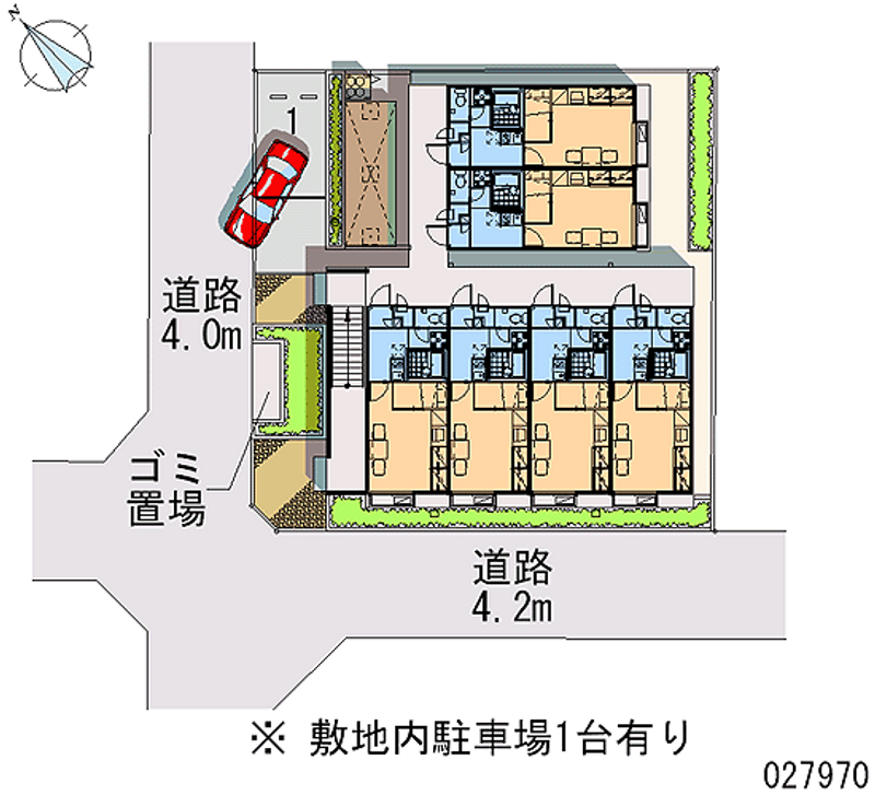 レオパレス坂戸千代田 区画図