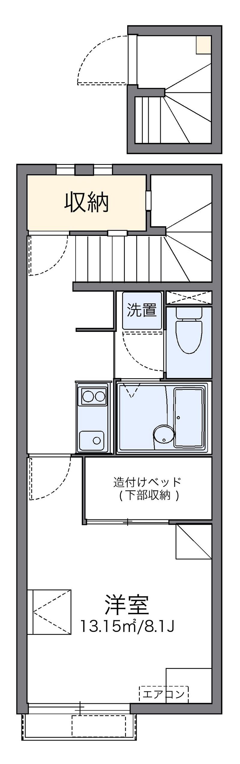 レオネクストサンライズ富岡Ⅲ 間取図