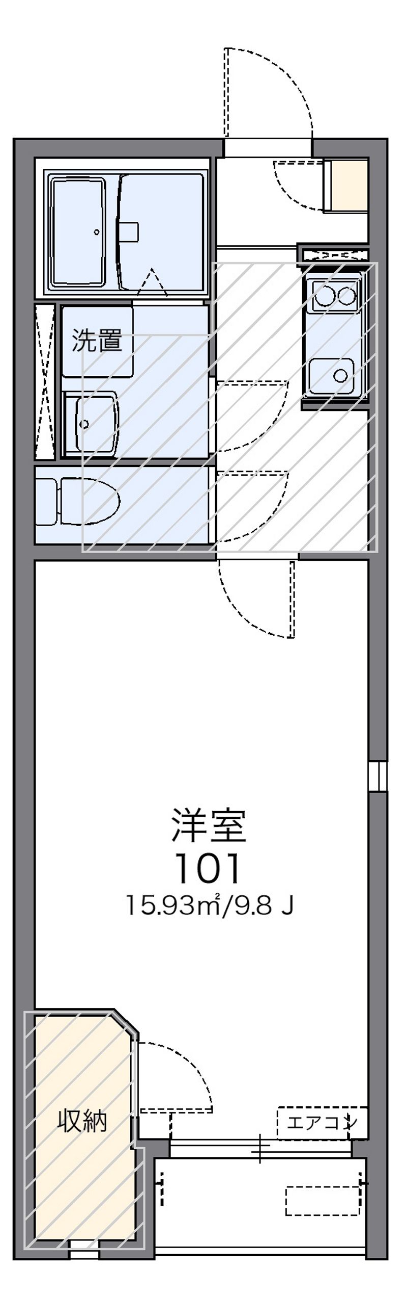 レオネクスト冨貴ヶ丘Ⅱ 間取図