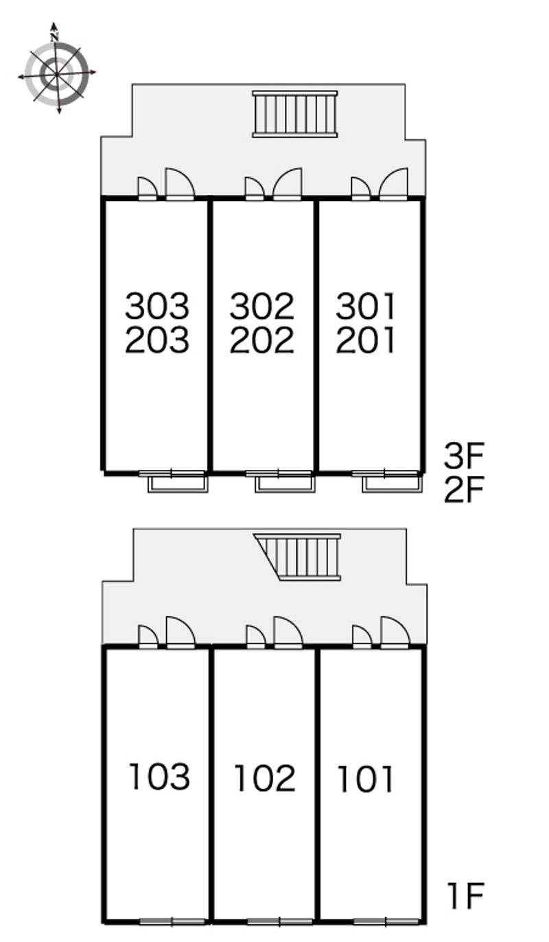 レオパレスポラリス 間取り配置図