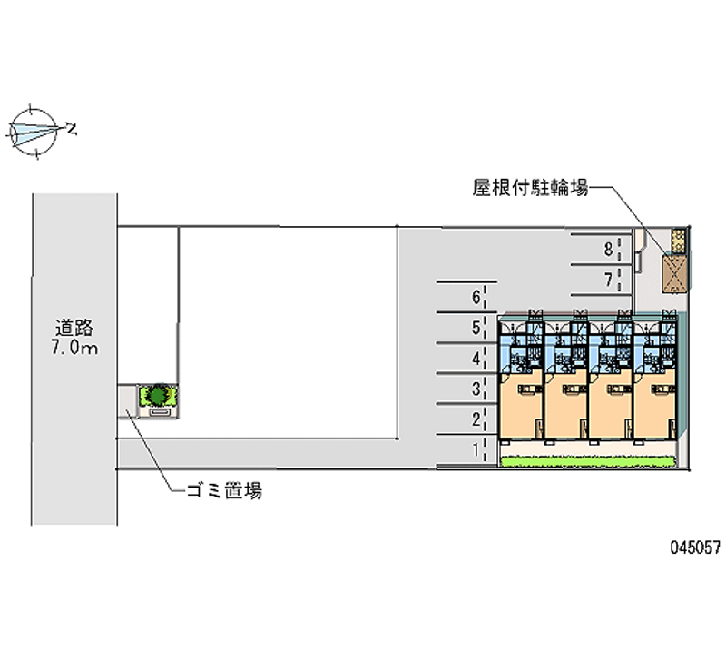 45057 bãi đậu xe hàng tháng