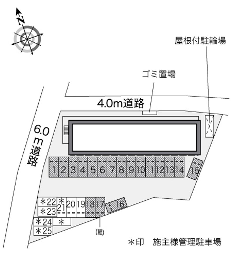 レオパレスヒロオオツカ 駐車場