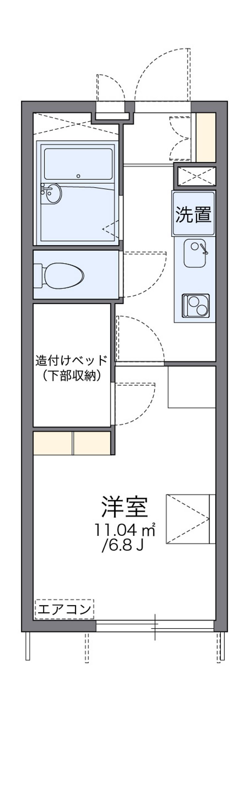 レオパレスあさひ 間取図