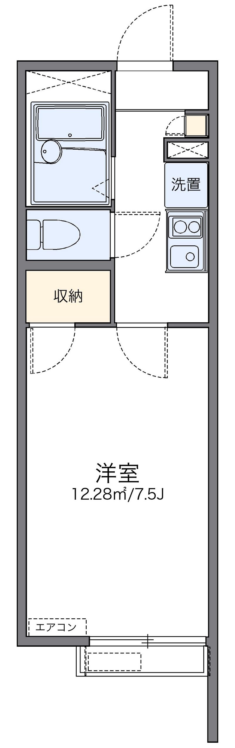 レオパレスダボス 間取り