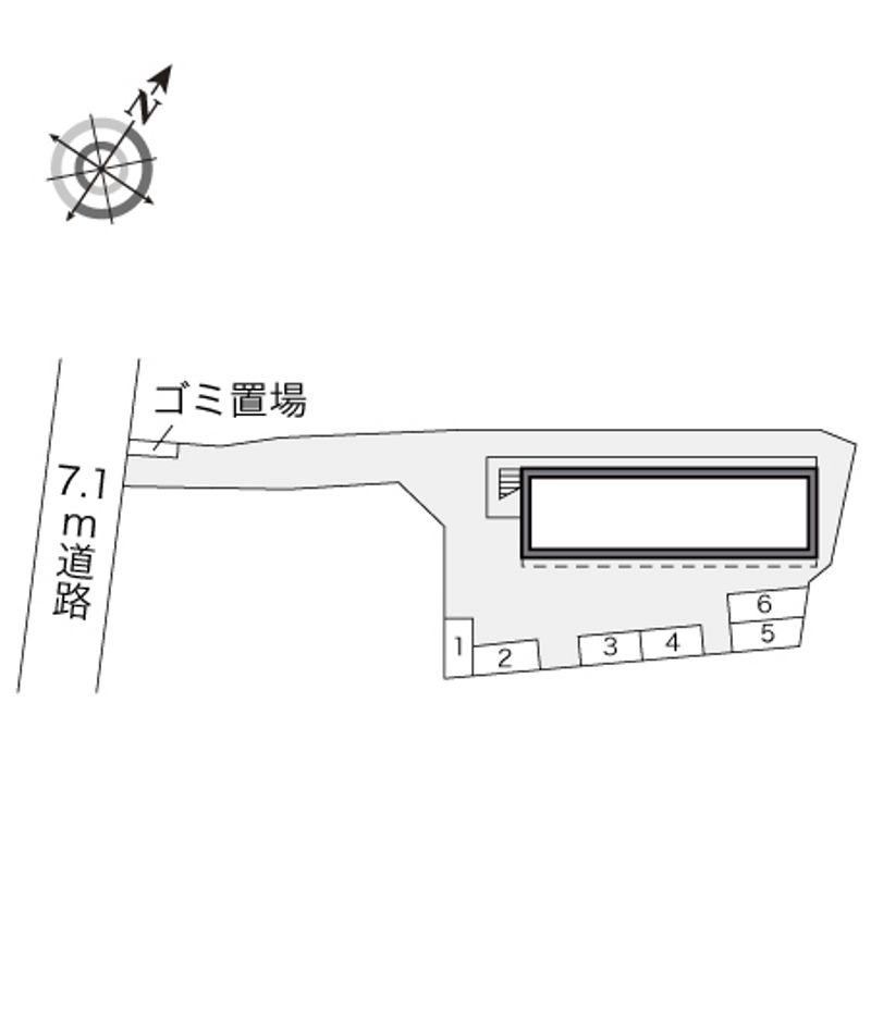 レオパレスヨロズヤＣ 配置図