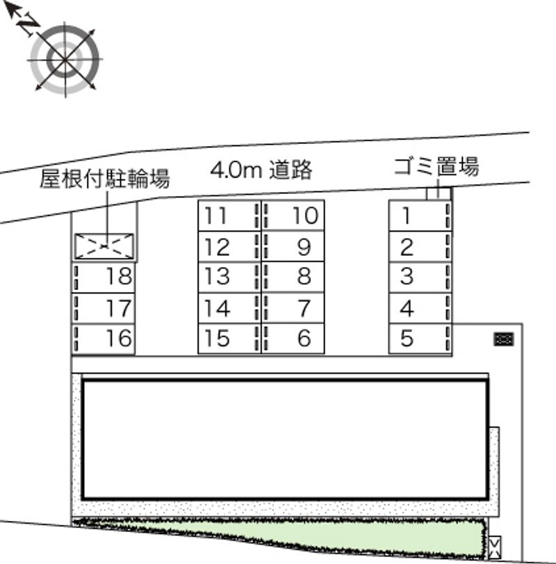 レオネクストアビタシオン　阿見 配置図