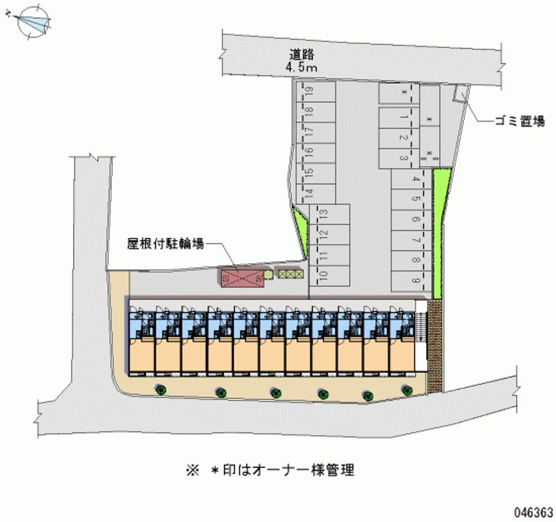 レオパレス美里 月極駐車場