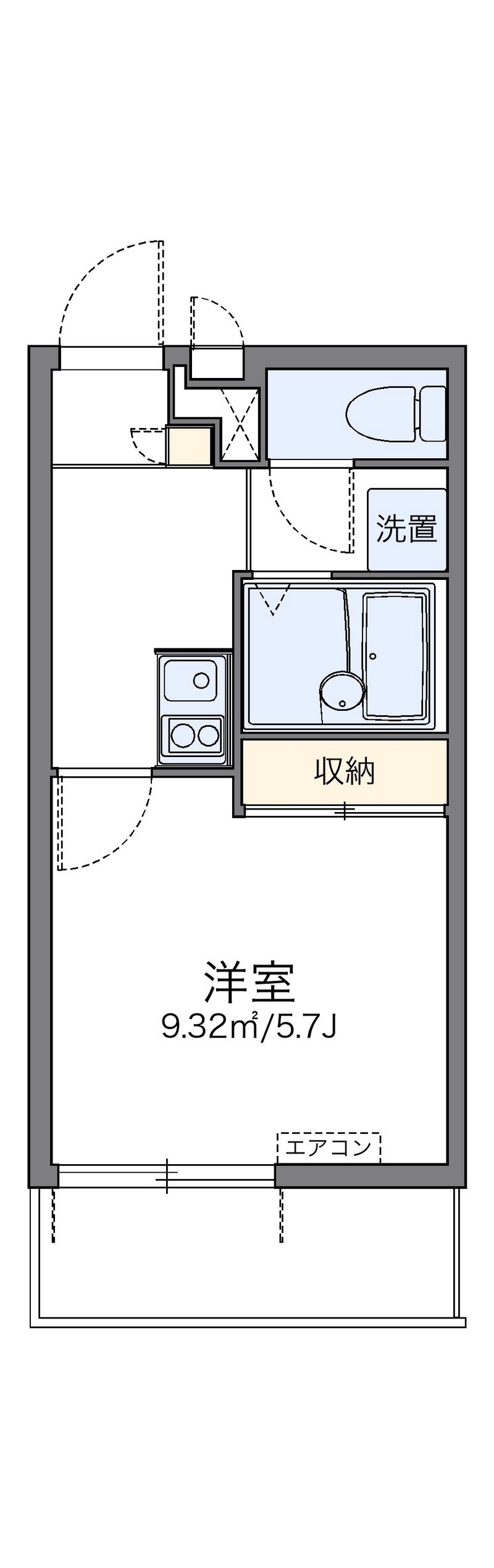レオパレスアトレ 間取図