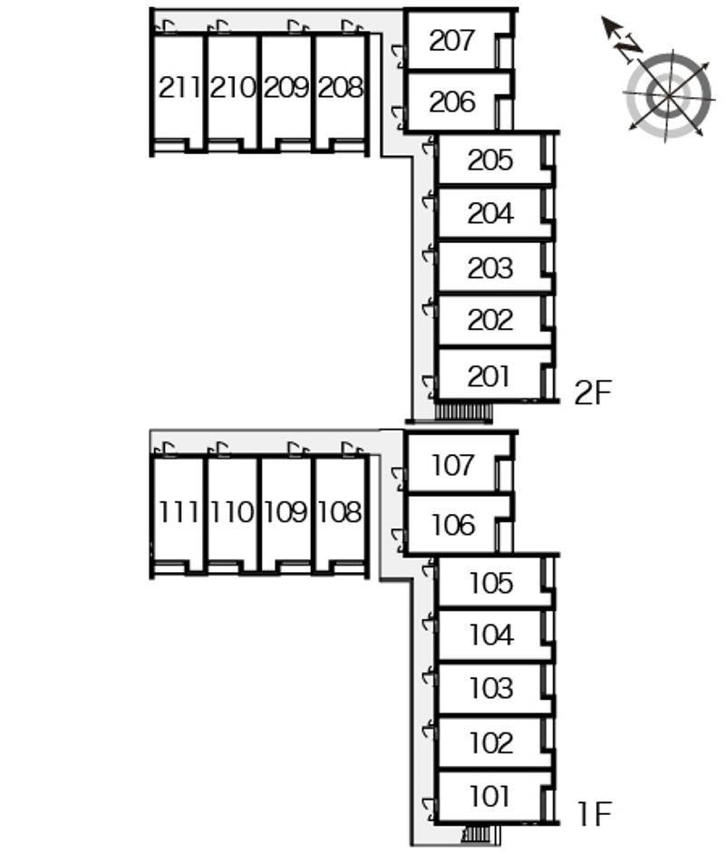 クレイノカトレア 間取配置図