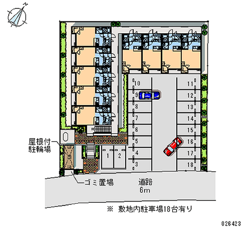 レオパレス蔵 月極駐車場