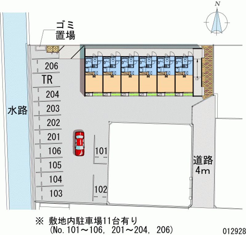 レオパレストトロ 月極駐車場