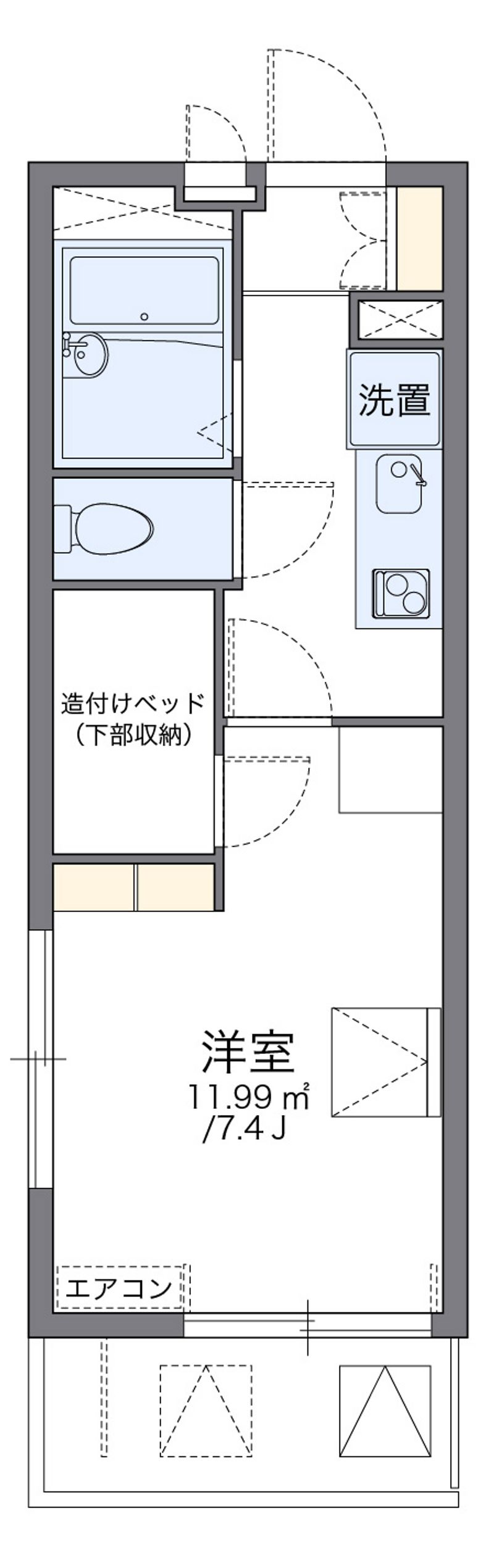 レオパレスエスポワール六郷 間取図
