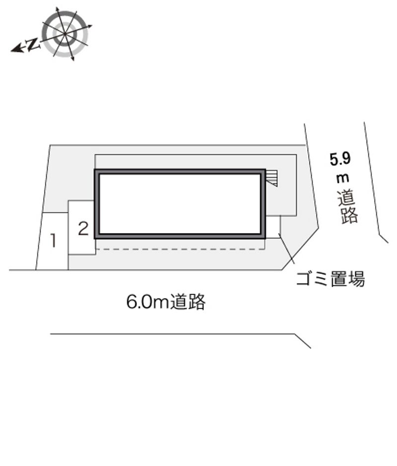 レオパレス鈴ヶ森 配置図