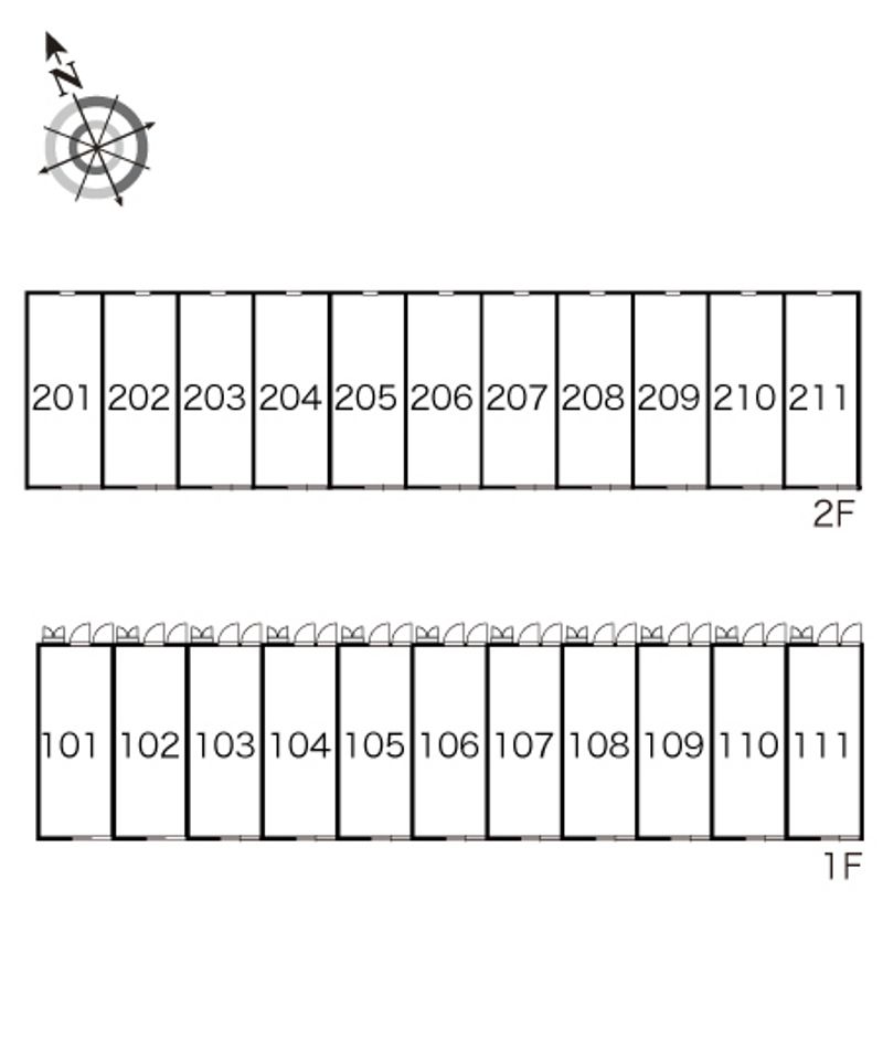 レオパレス台太郎 間取配置図