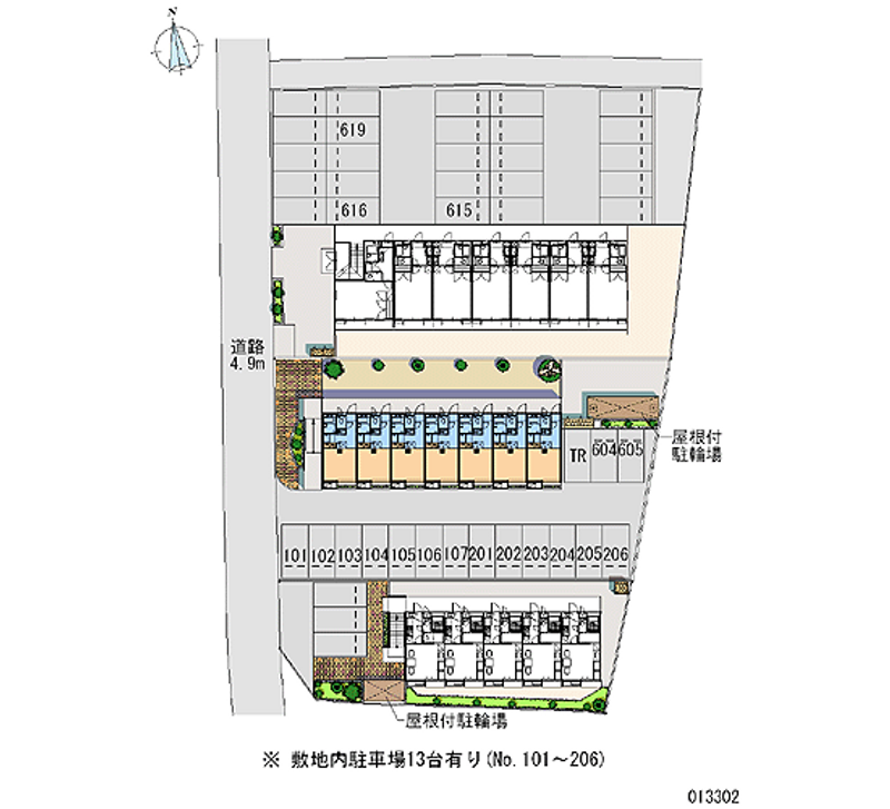 13302 Monthly parking lot