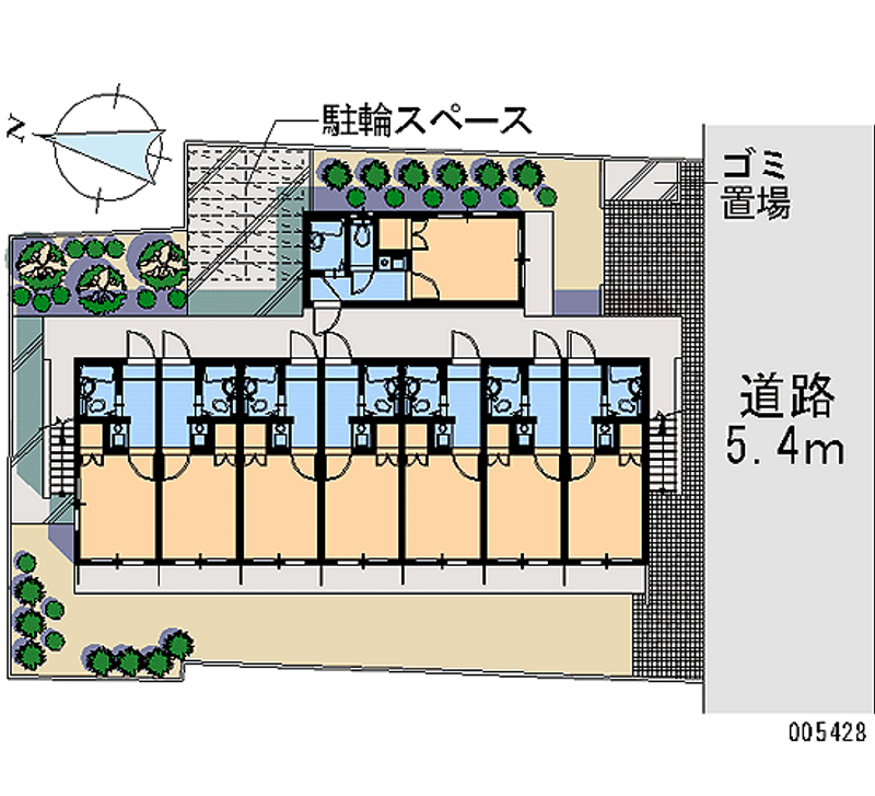 レオパレス井荻第２ 区画図
