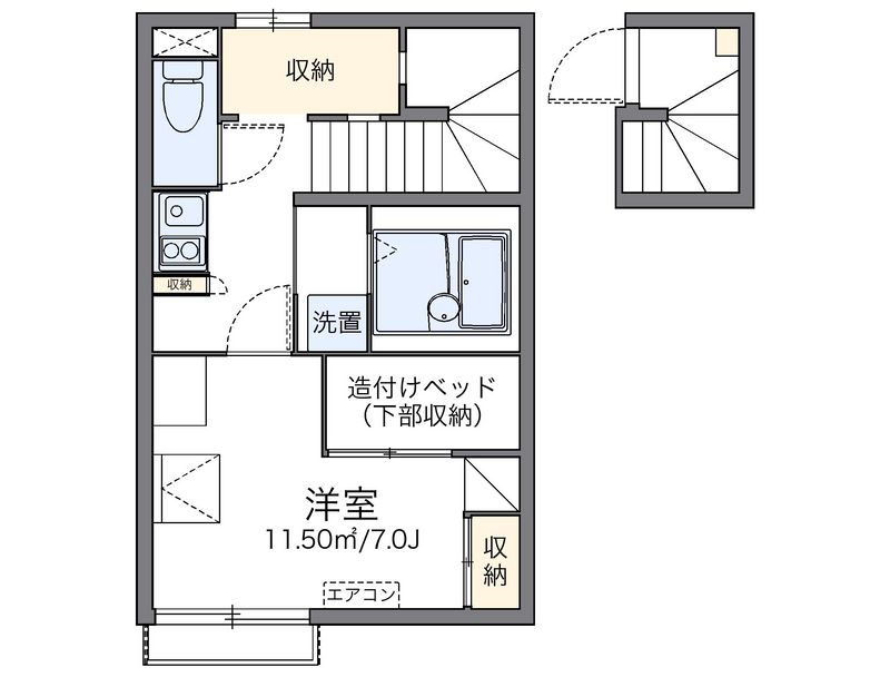 レオパレスエブリシン 間取図