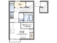 レオパレスエブリシン 間取り図