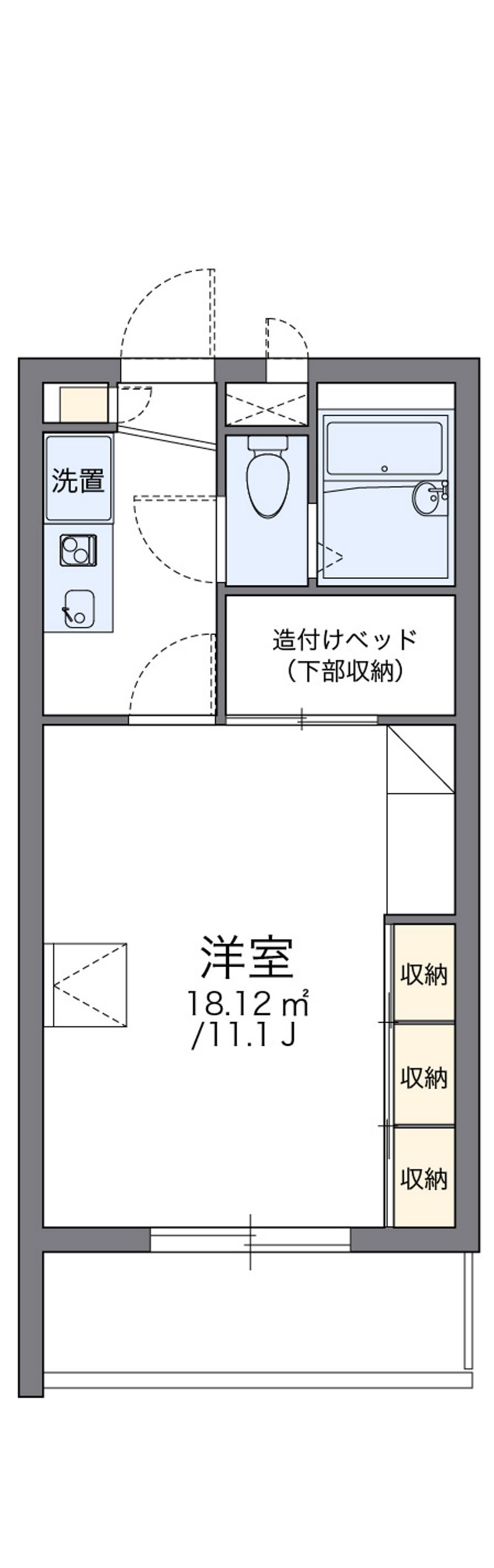 レオパレスプリメーロ 間取図