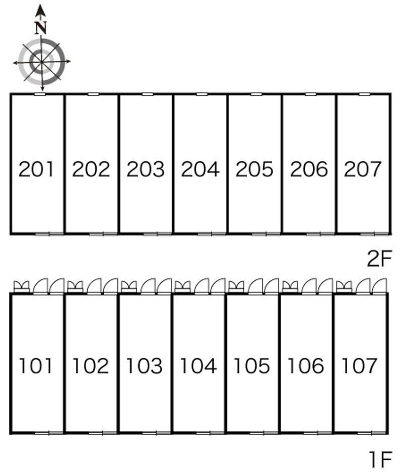 レオパレス桃李 間取配置図