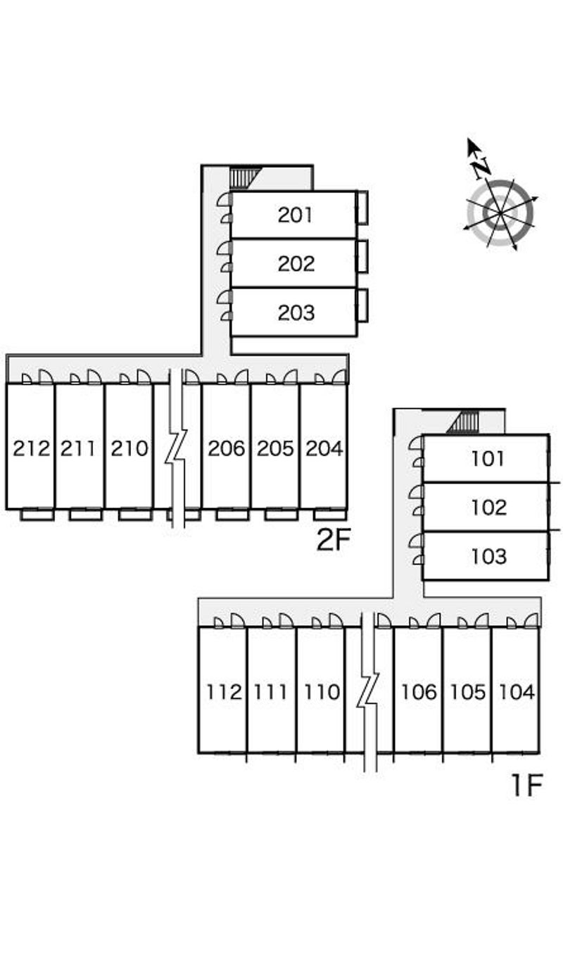 レオパレスファーレⅣ 間取配置図