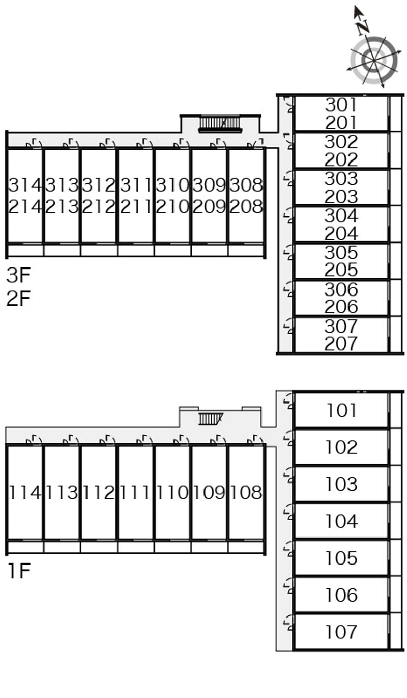 クレイノＡＯＫＩ 間取配置図