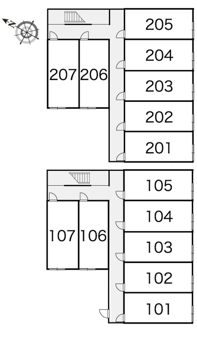 レオパレスベレン 間取り配置図