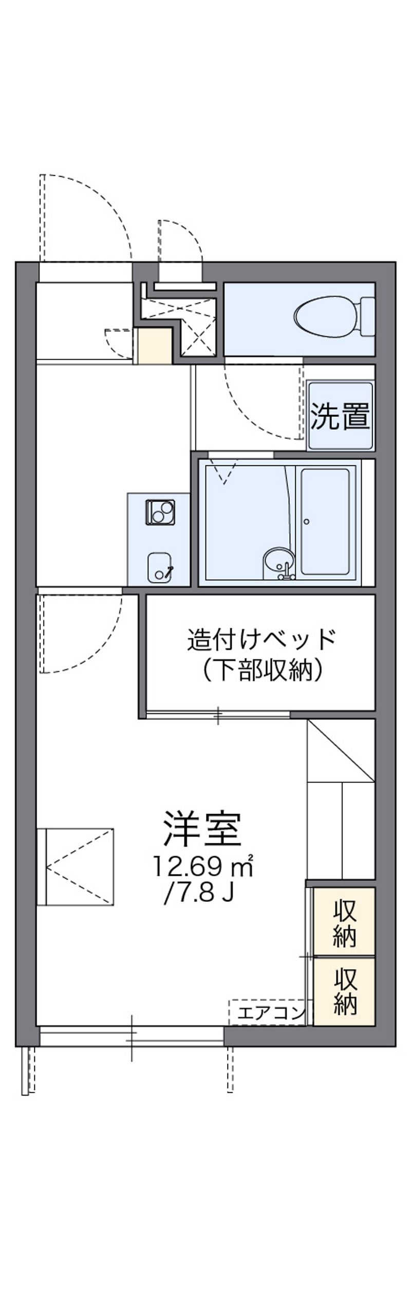 レオパレスティア 間取図