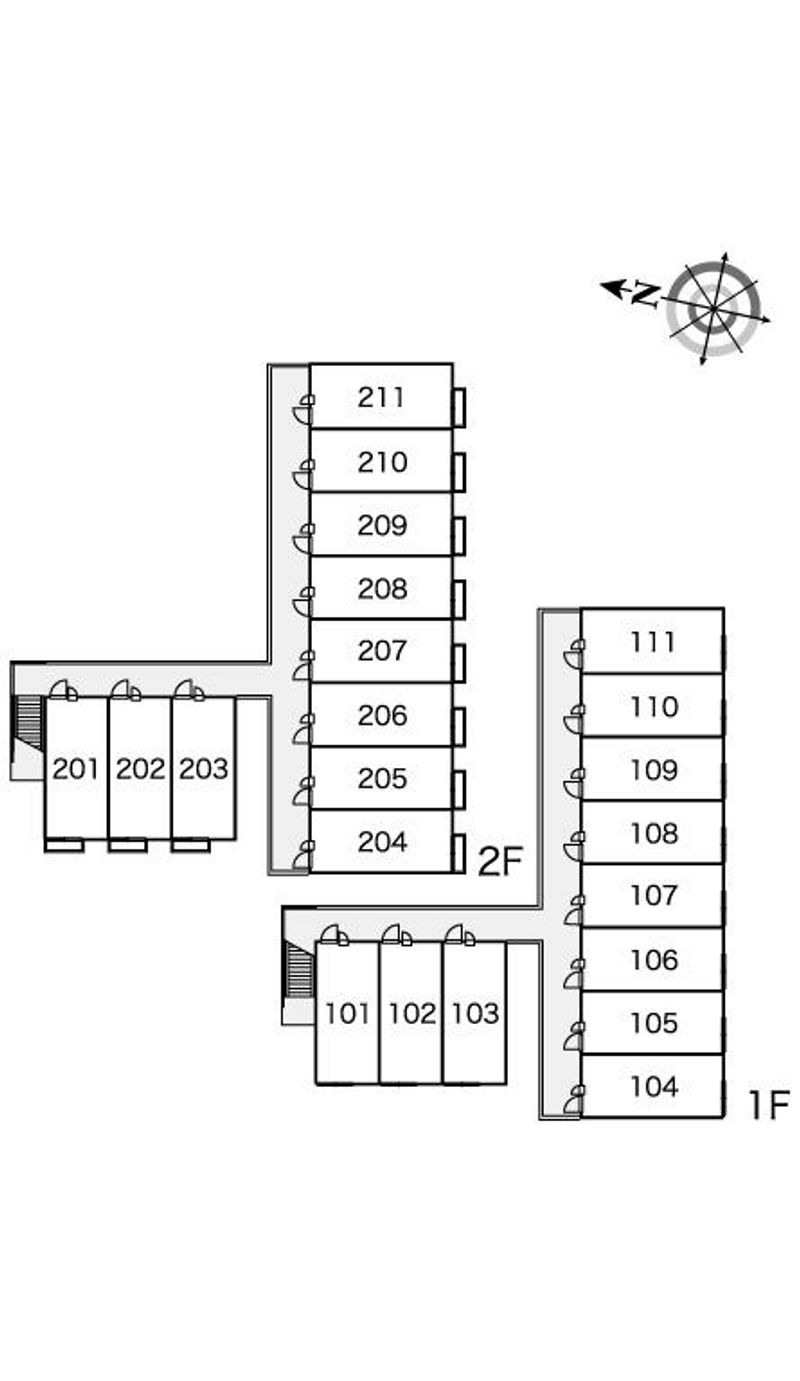 レオパレス友和 間取配置図