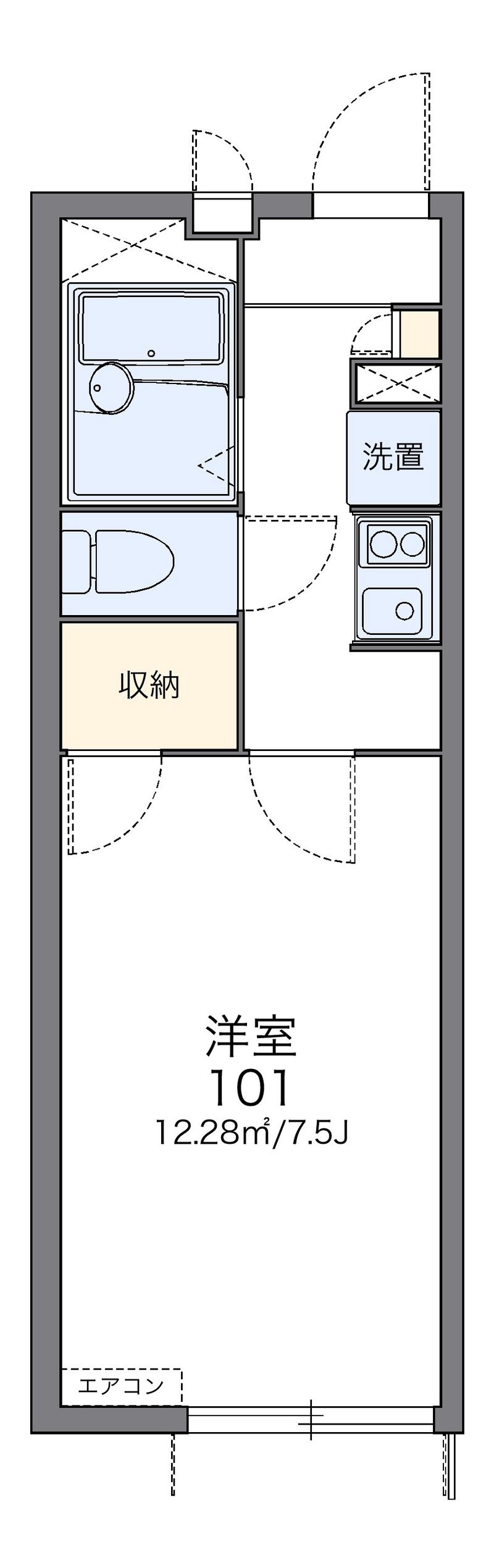 レオパレス大陽舞鶴 間取図
