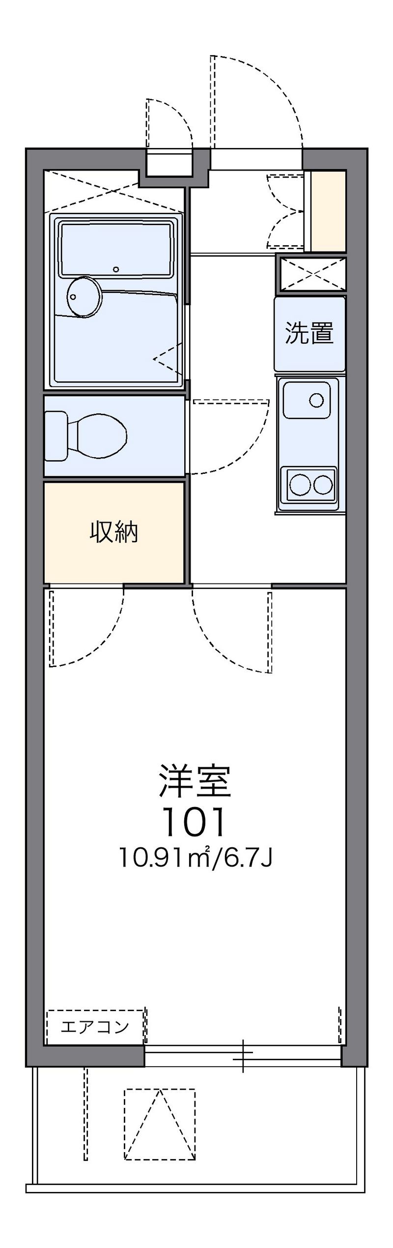 レオパレスゴールド 間取図