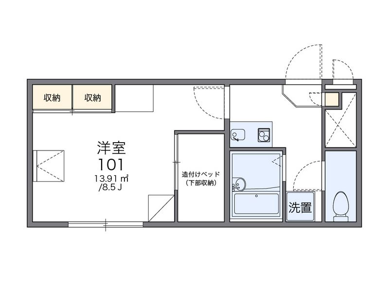 レオパレス櫻根 間取図