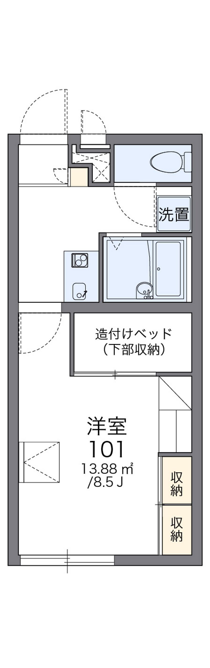 レオパレスＫ＆Ｙ 間取図