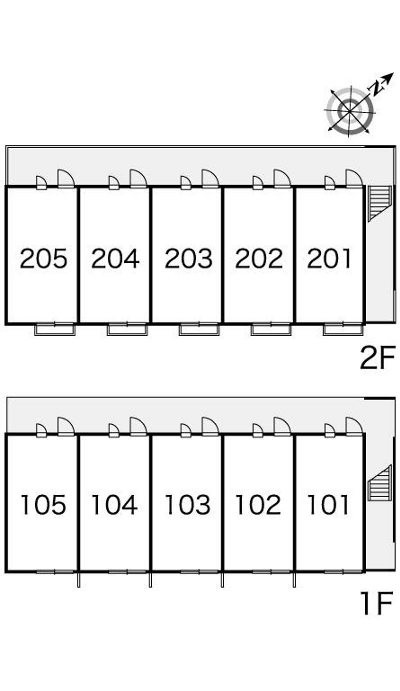レオパレスビクター 間取り配置図