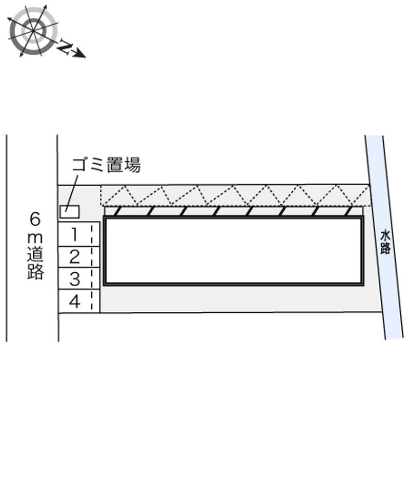 レオパレスグリーンパレス 配置図