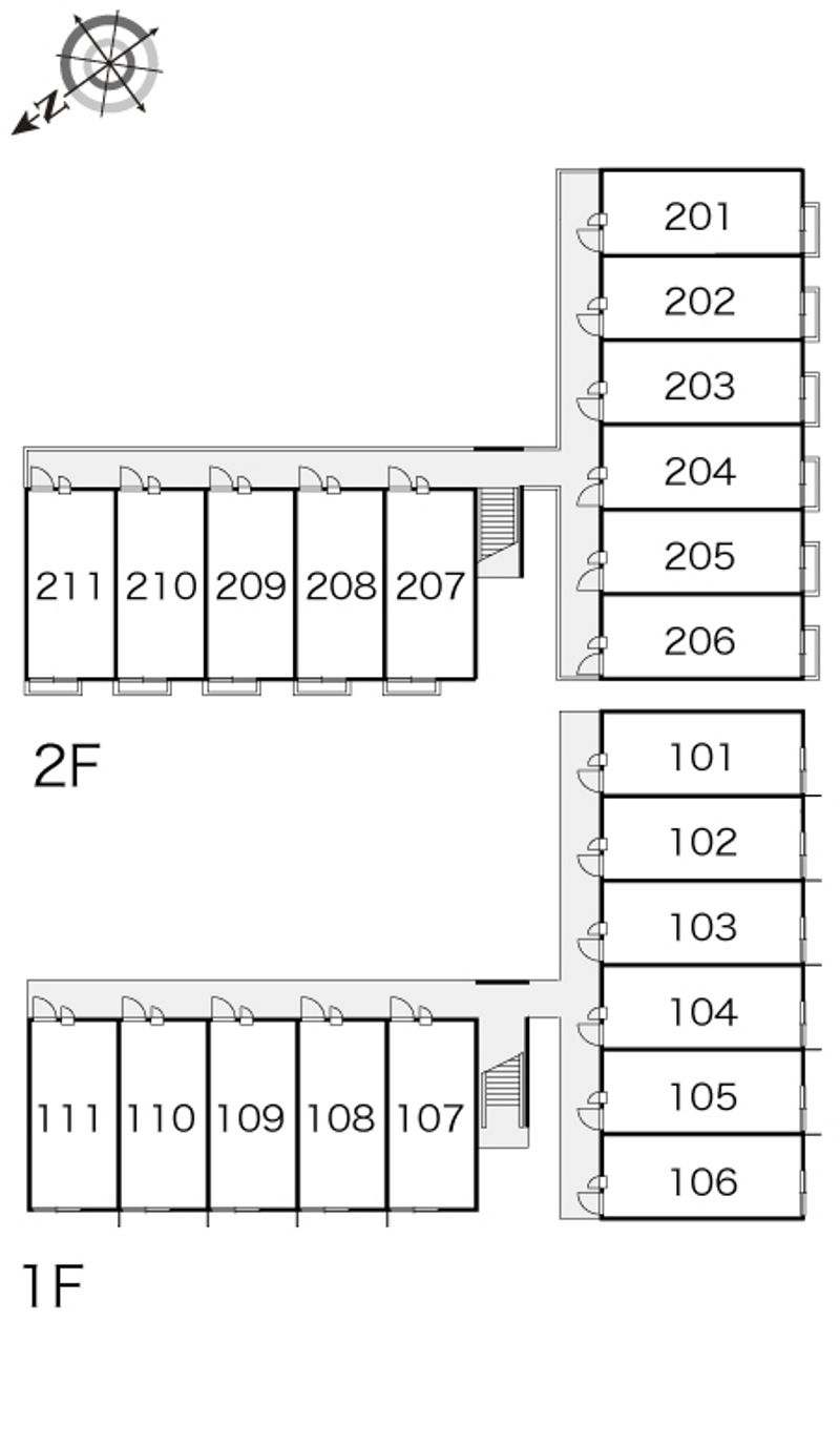 レオパレスたるさか 間取り配置図
