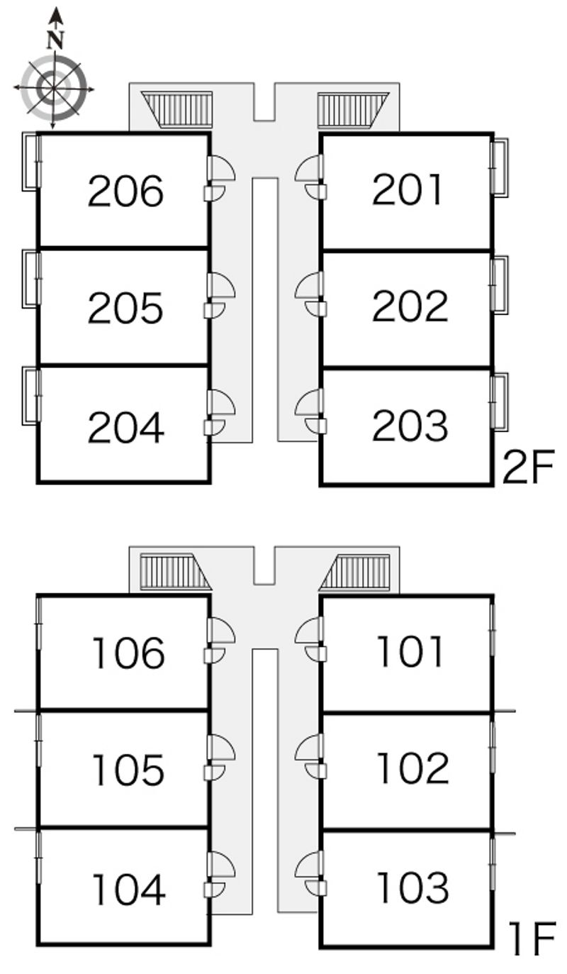 レオパレスルーナ　スペランツァ 間取配置図