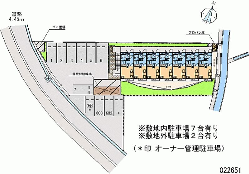 レオパレスヤマトⅡ 区画図