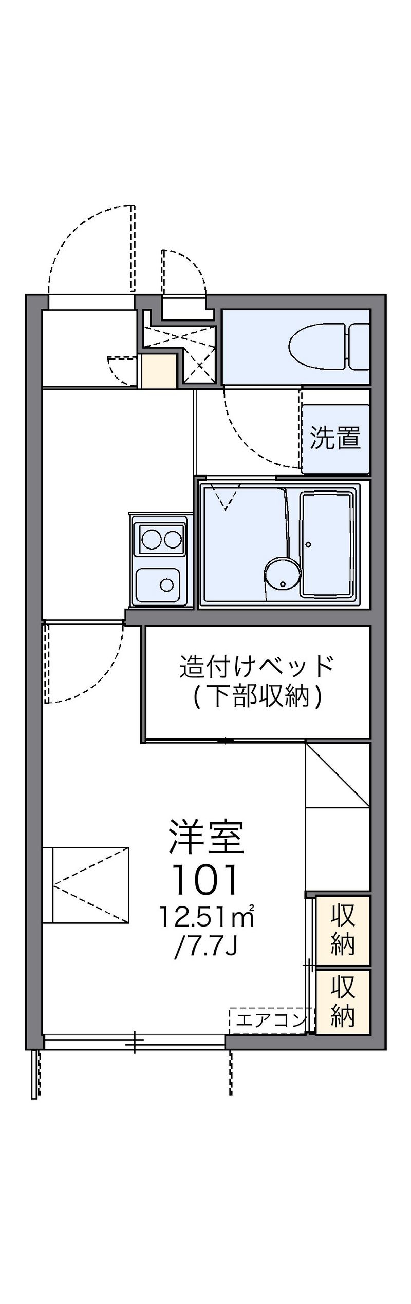 レオパレスルミナスＵ 間取図