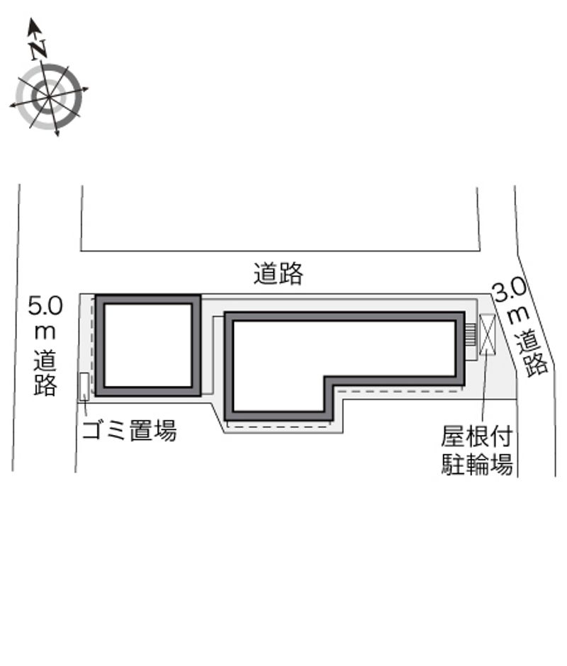 レオパレス宮本長栄 配置図