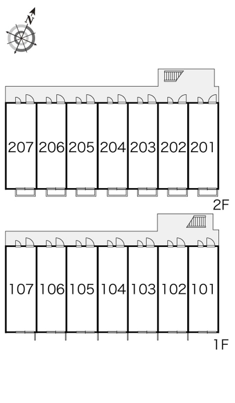 レオパレスＣＯＣＯＮ　Ⅱ 間取配置図