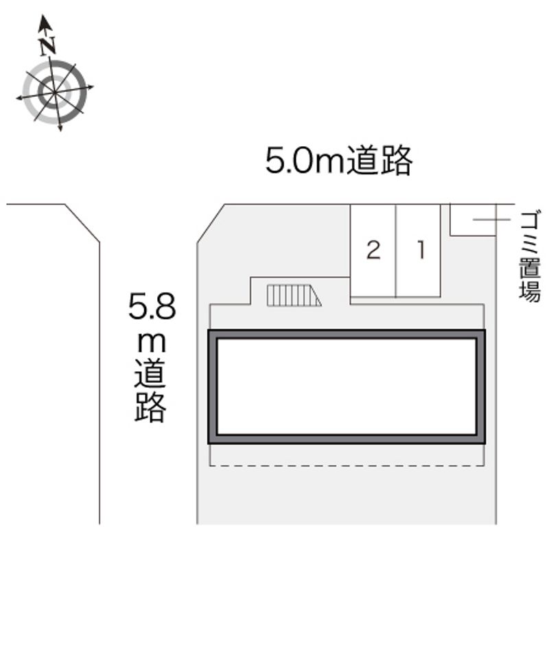 レオパレスフレア駅元町 配置図